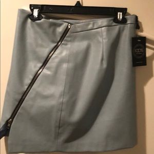 Faux leather skirt